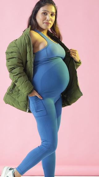 Seamless maternity leggings