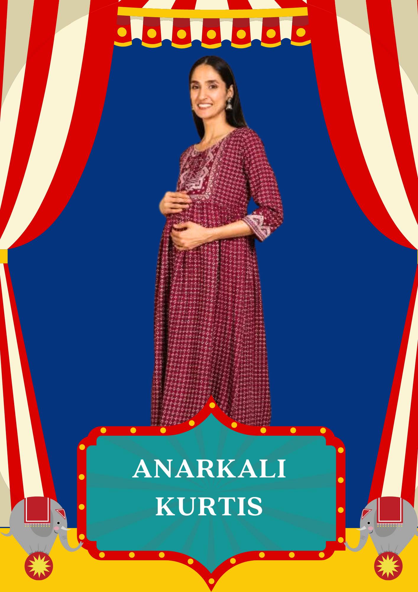 Shop Maternity Anarkali Kurti online House Of Zelena Shop Maternity Anarkali Kurti online House Of Zelena
