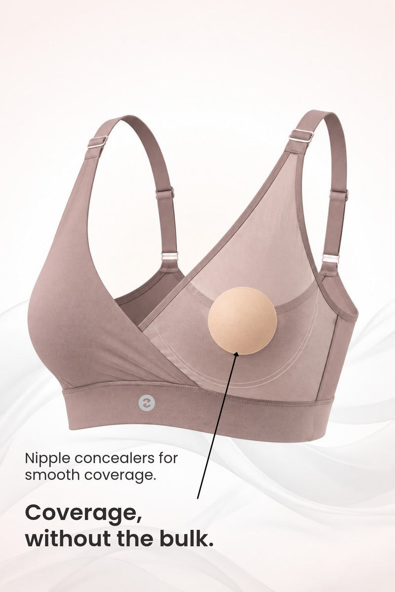 247 Extra Support Cotton Feeding Bra with Adjuster - Dark Skin