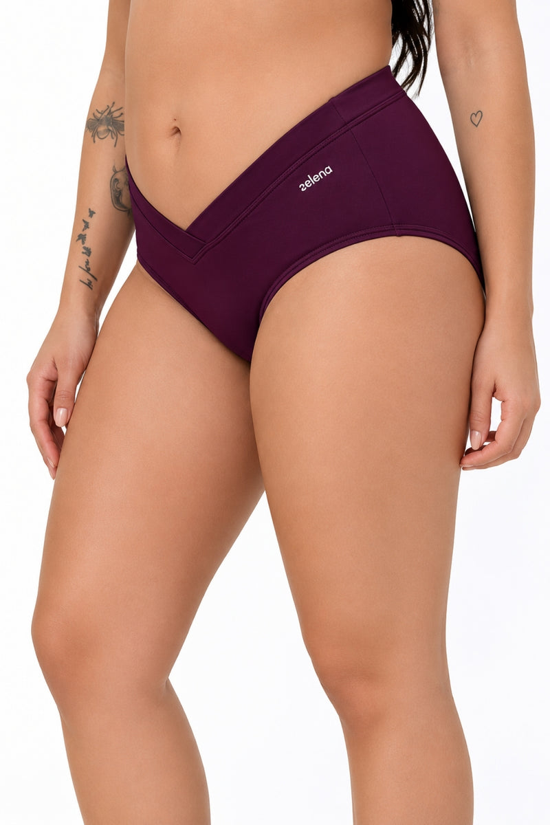 Modal C-Section Panty - Wine