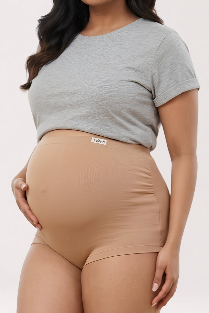 Pregnancy Panty – Over-the-Belly (Rib Textured) - Skin