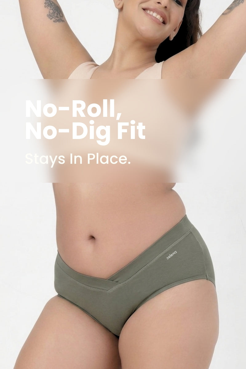 Modal C-Section Panty - Sage Green