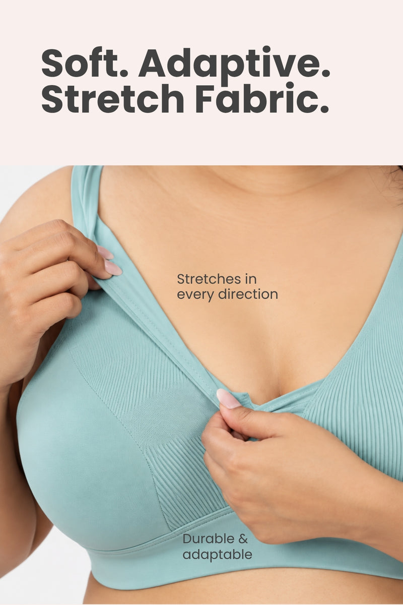 Natural Shape Cotton Bra - Mint