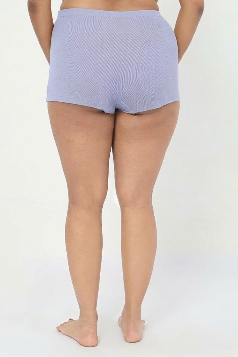 Pregnancy Panty – Over-the-Belly (Rib Textured) - M Blue