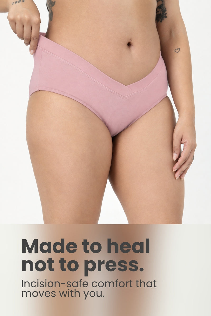 Modal C-Section Panty - Light Pink