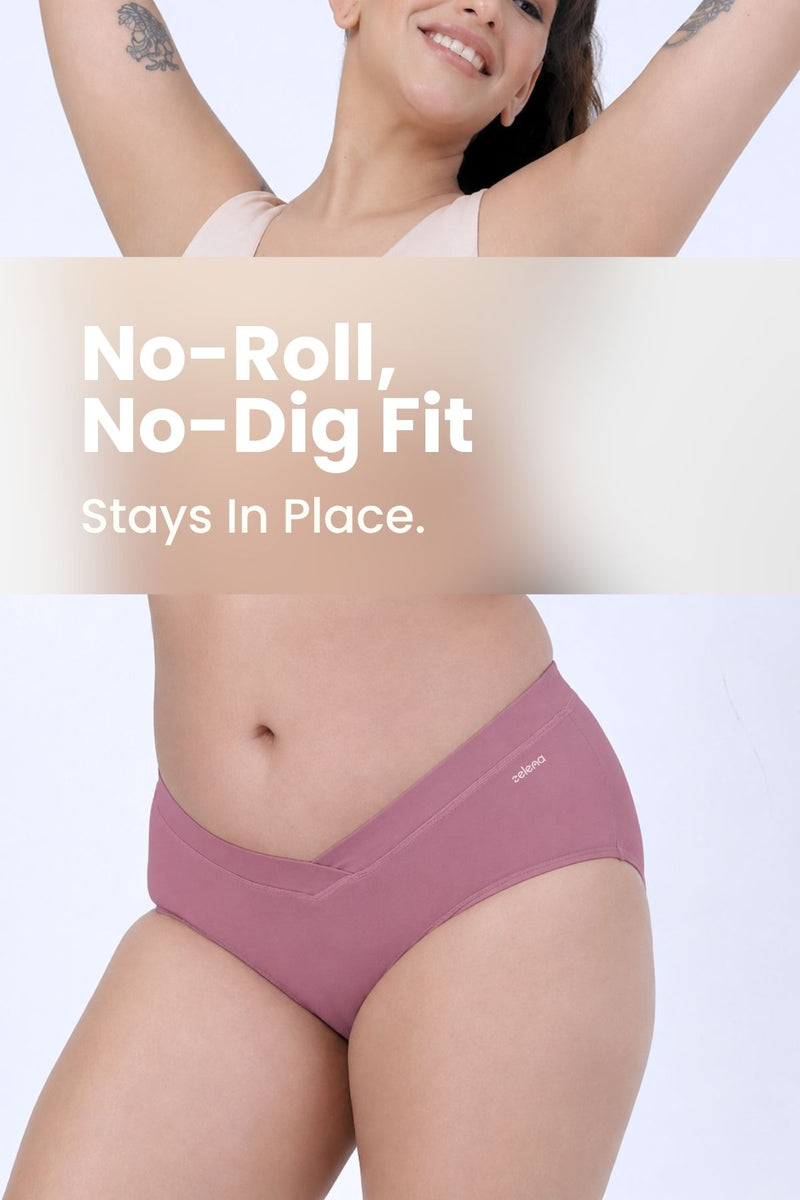 Modal C-Section Panty - Merlot
