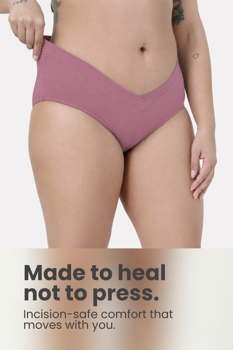 Modal C-Section Panty - Merlot