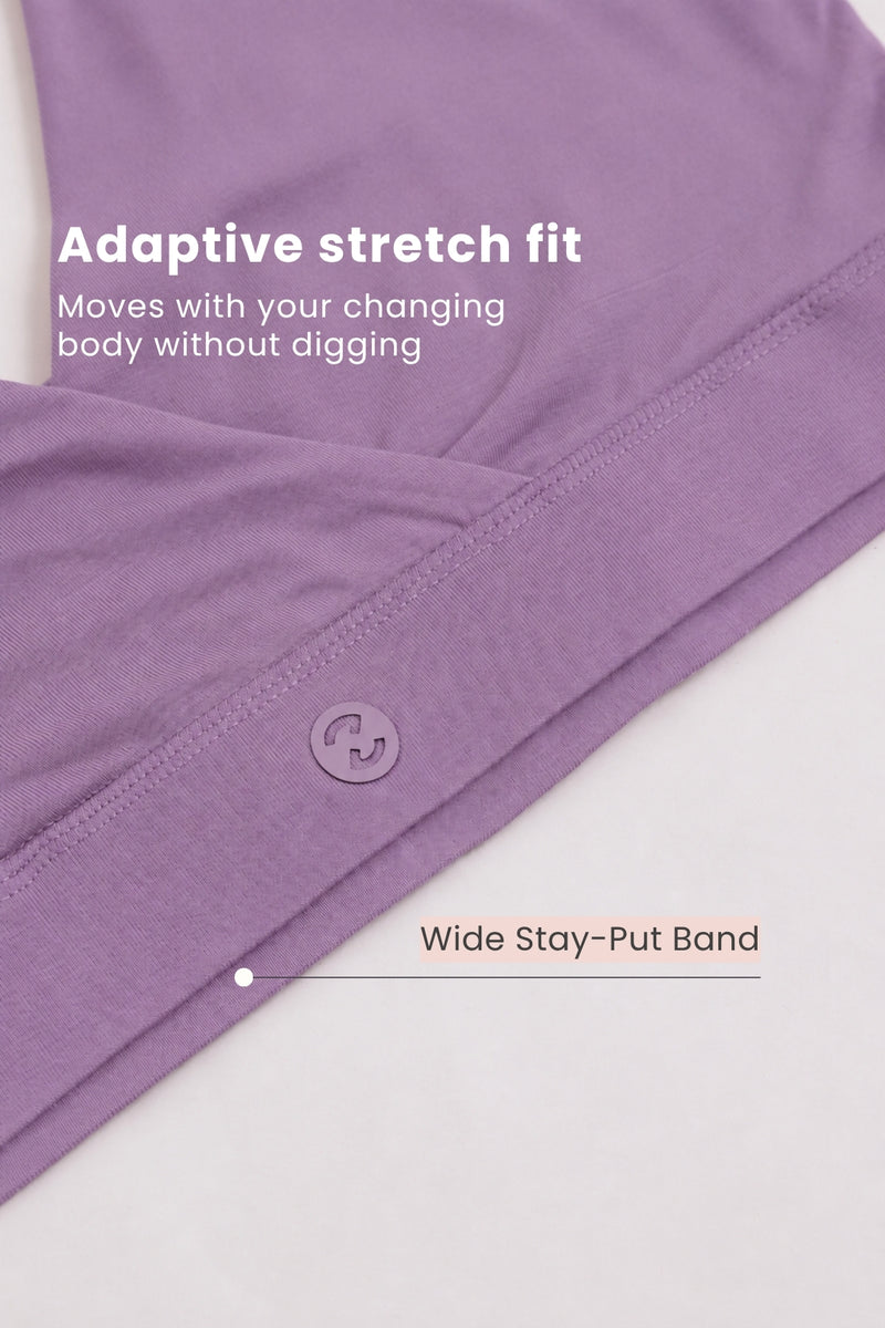 247 (Upgraded) Lavender Modal Padded Maternity Feeding Bra