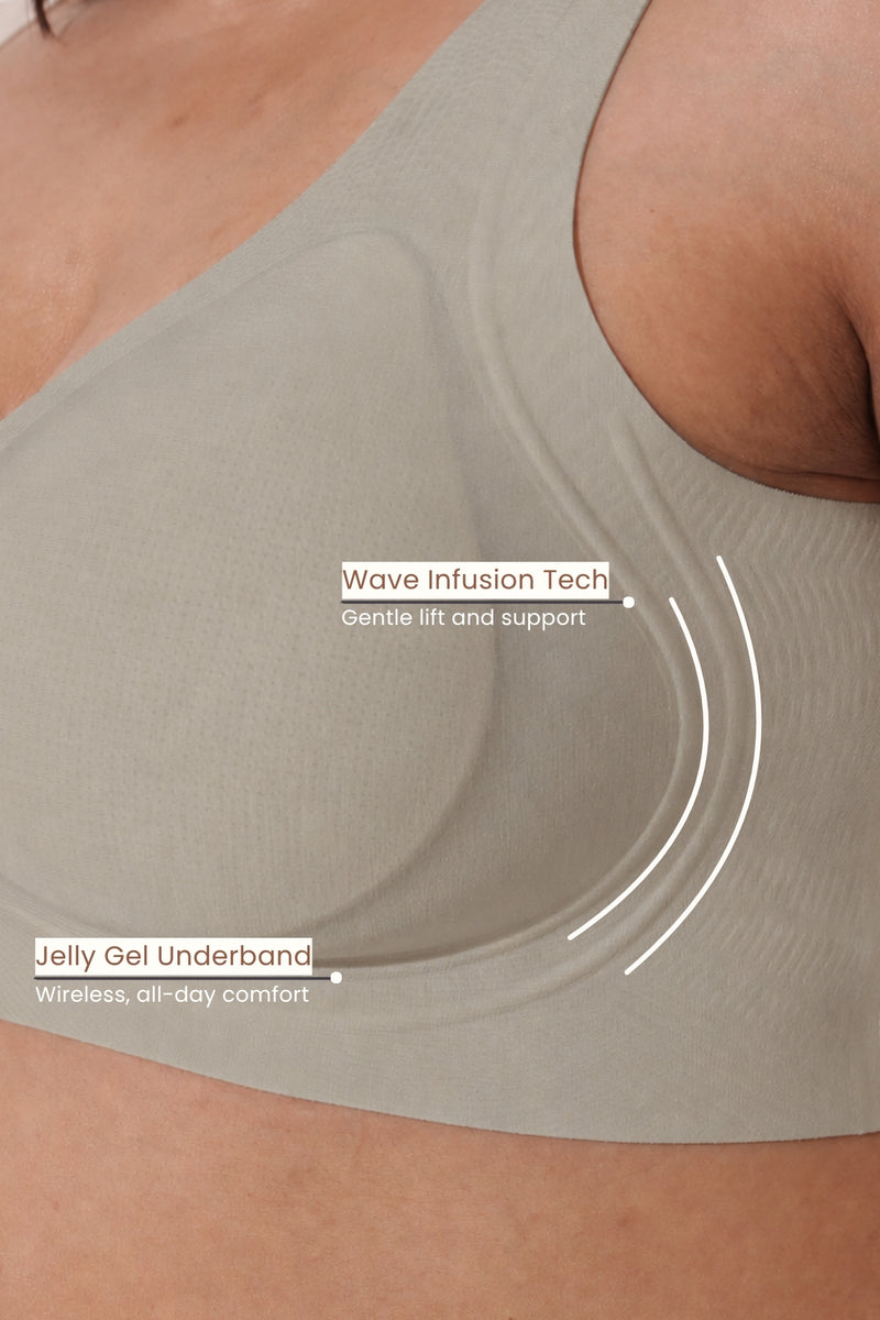 Sculpt & Lift Wave Edition Bra - Dune
