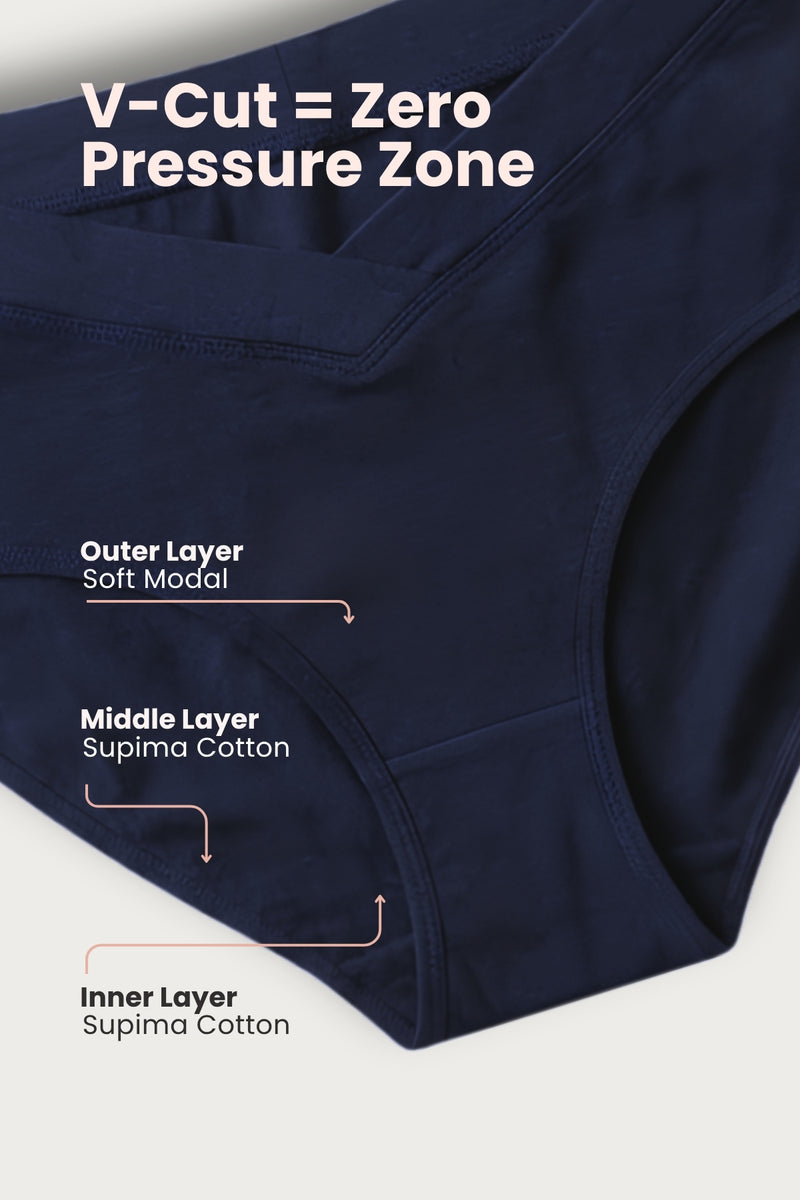 Modal C-Section Panty - Navy