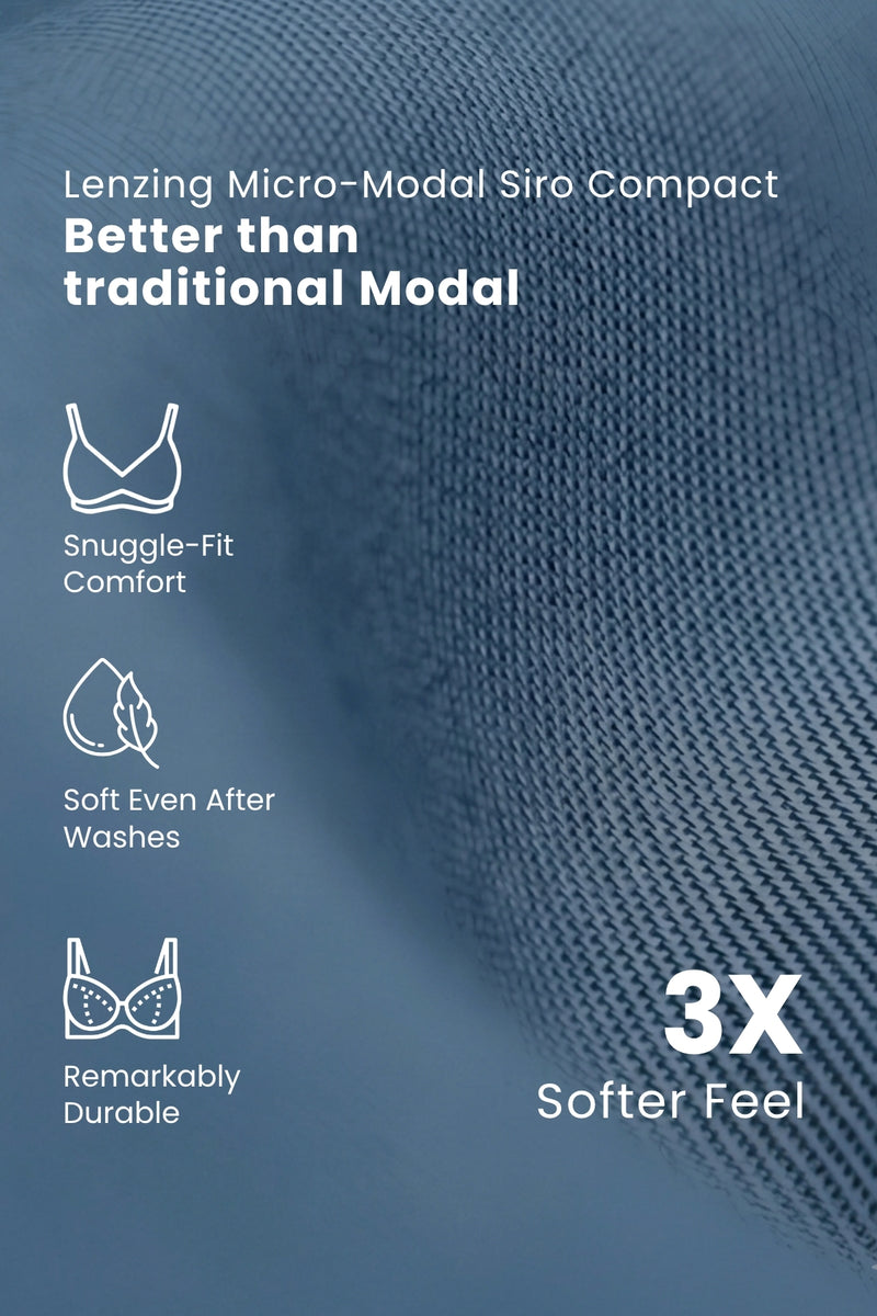 247 (Upgraded) Teal Modal Padded Maternity Feeding Bra