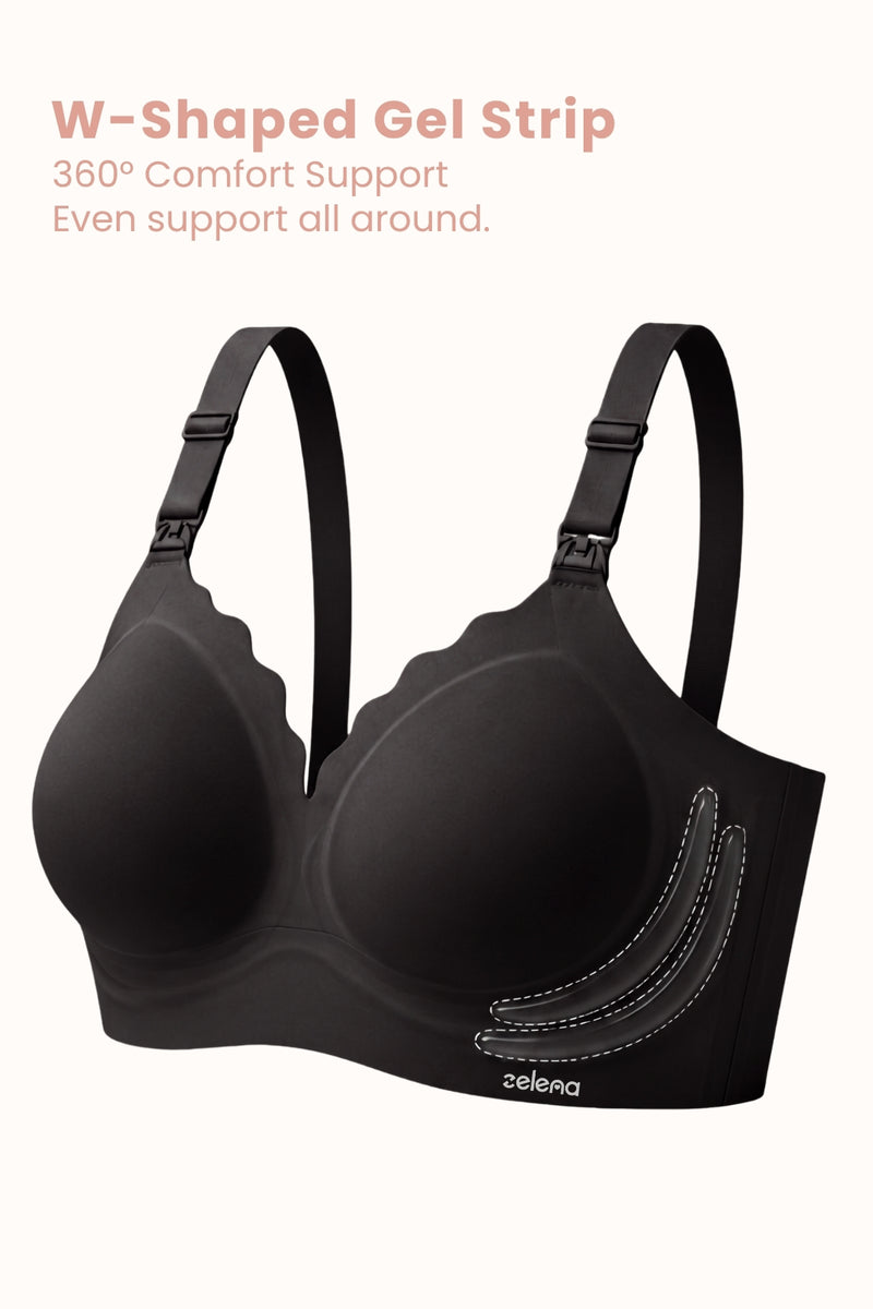 Sculpt & Lift Scallop Nursing Bra - Onyx
