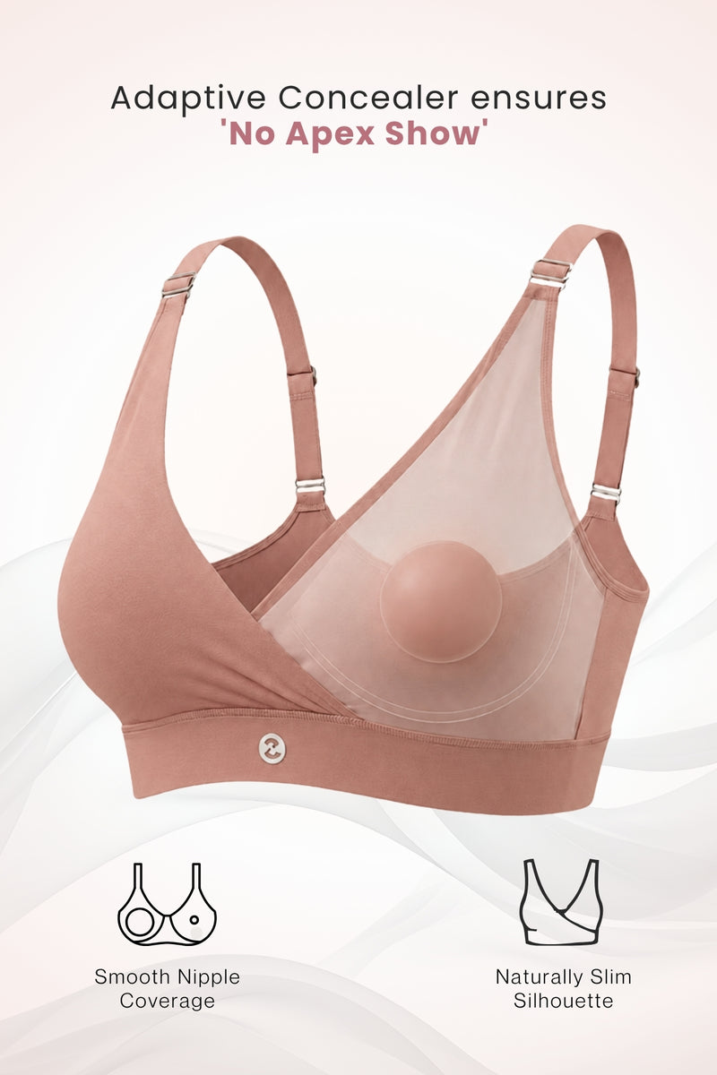 247 Extra Support Cotton Feeding Bra with Adjuster - Caramel