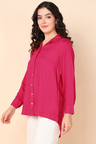 Candy Pink Zipless Maternity Top
