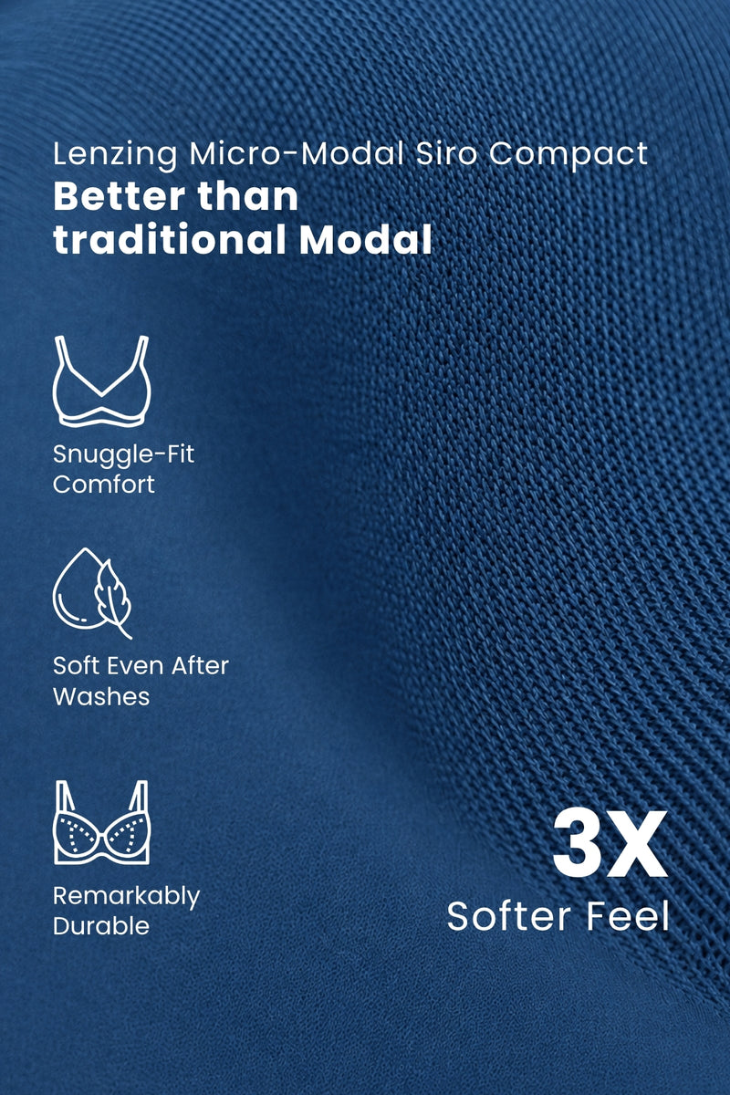 247 (Upgraded) Modal Padded Maternity Feeding Bra - Air Force