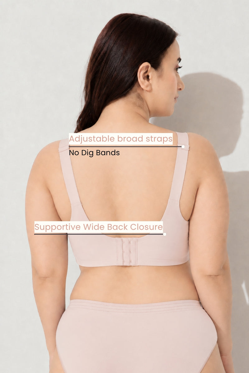 Sculpt & Lift Scallop Nursing Bra - Blush