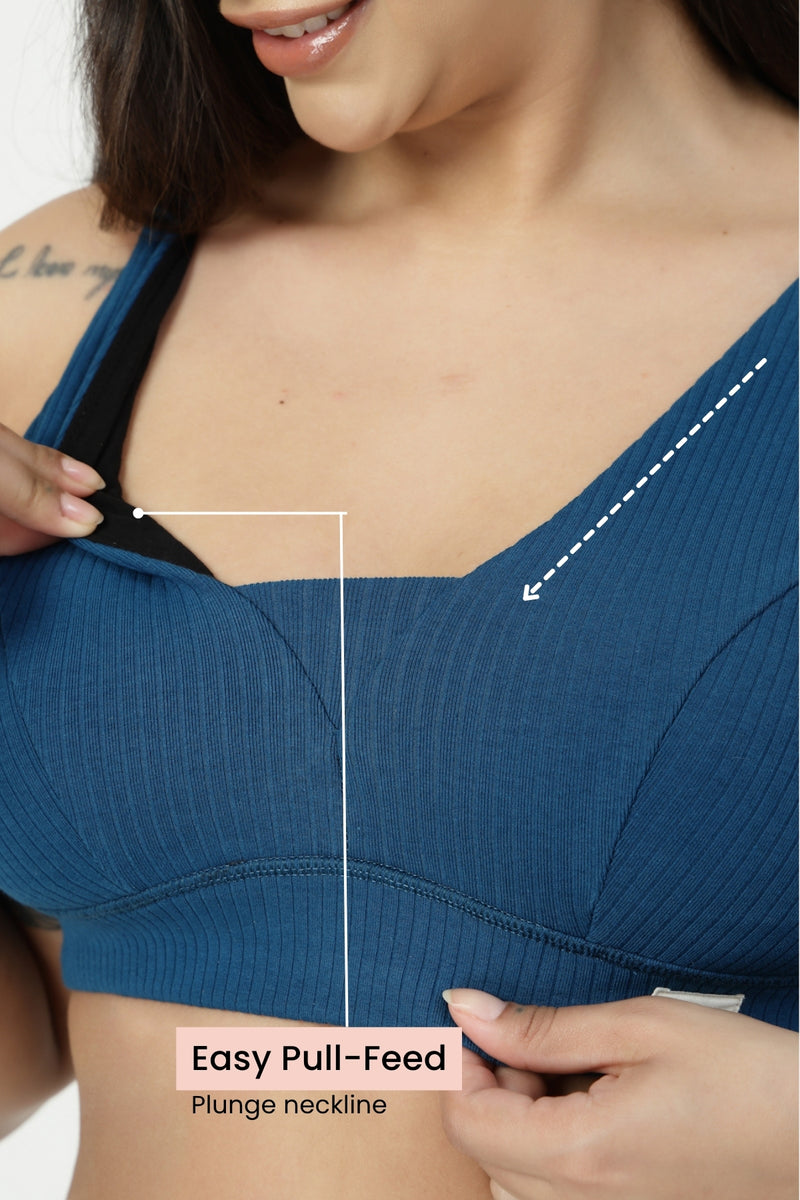 Sera Broad-Rib Bra - Airforce
