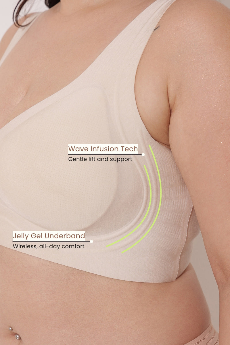 Sculpt & Lift Wave Edition Bra - Ivory