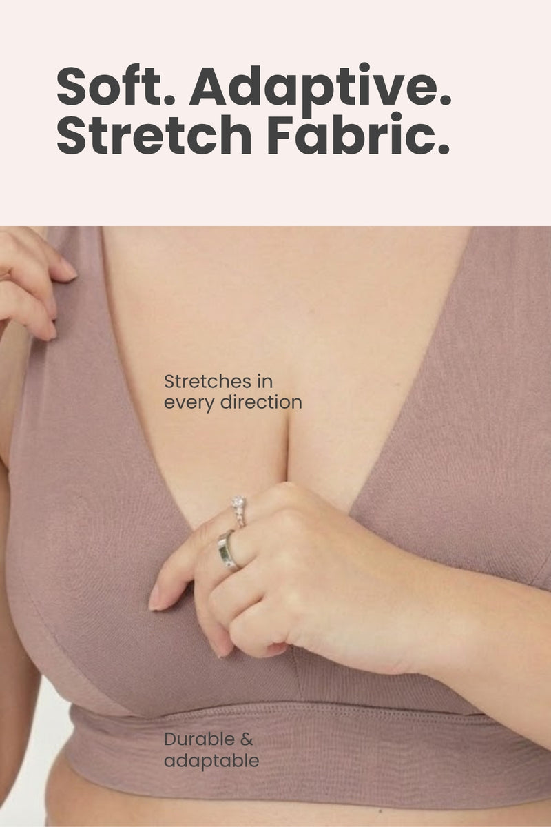 SecureFit Cotton Fixed-Pad Bra - Dark Skin