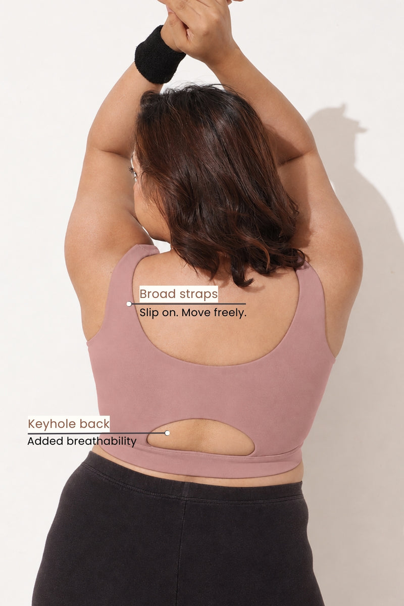 Sculpt & Lift Cotton Sports Bra - Hazel