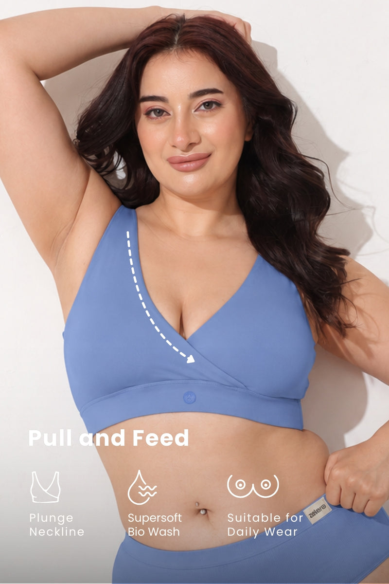 247 (Upgraded) Mist Modal Padded Maternity Feeding Bra