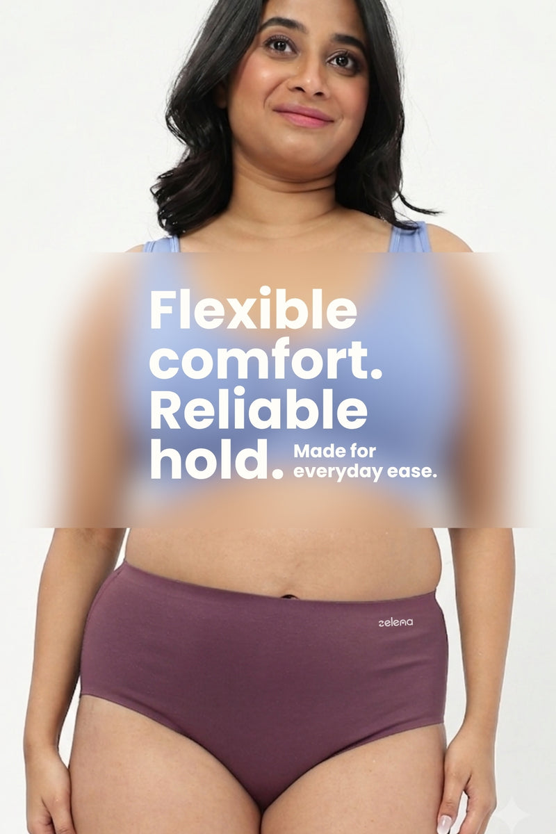 The Invisible Panty (Cotton | High Rise | Mauve)