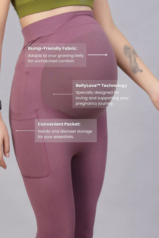 Seamless Adaptable Bump Support Tulipwood Legging (Pregnancy)