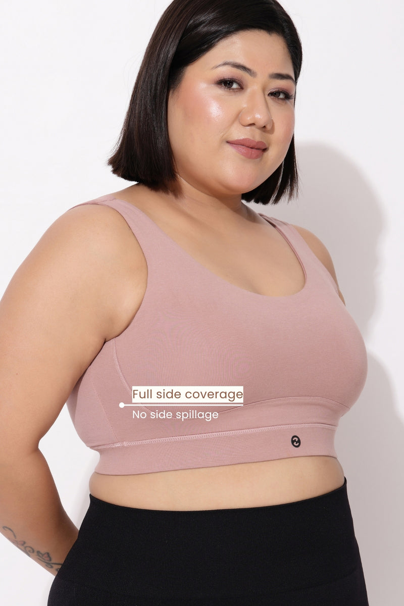 Sculpt & Lift Cotton Sports Bra - Hazel