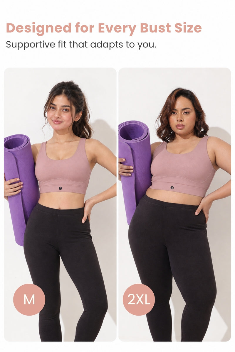 Sculpt & Lift Cotton Sports Bra - Hazel