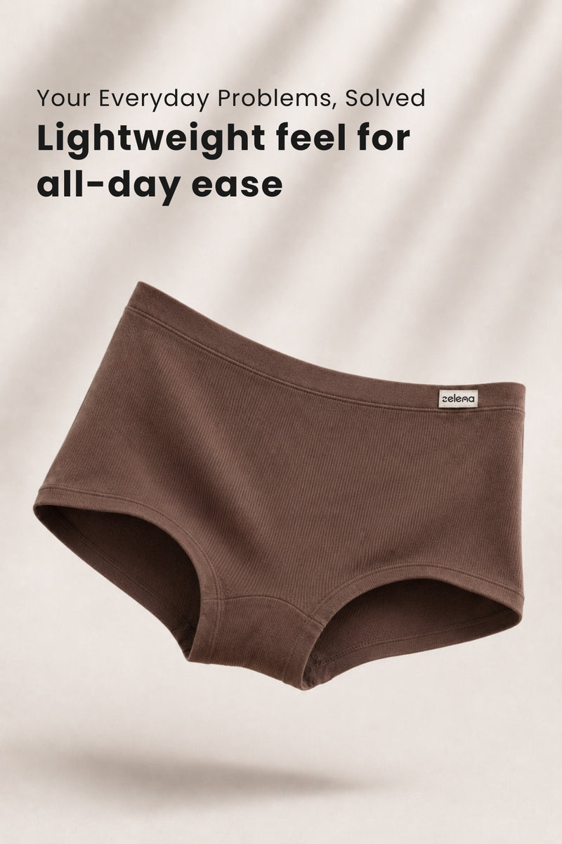 Pregnancy Panty – Over-the-Belly (Rib Textured) - Mocha