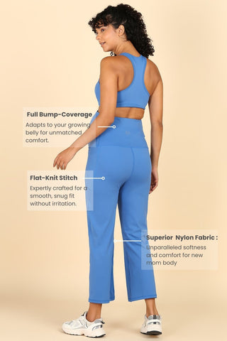 Full Bump-Coverage Blue Flair Pant (Pregnancy)