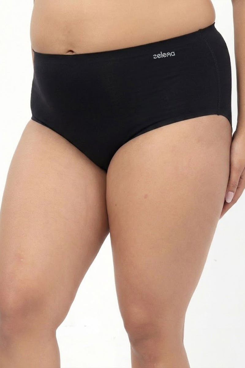 The Invisible Panty (Cotton | High Rise | Black)