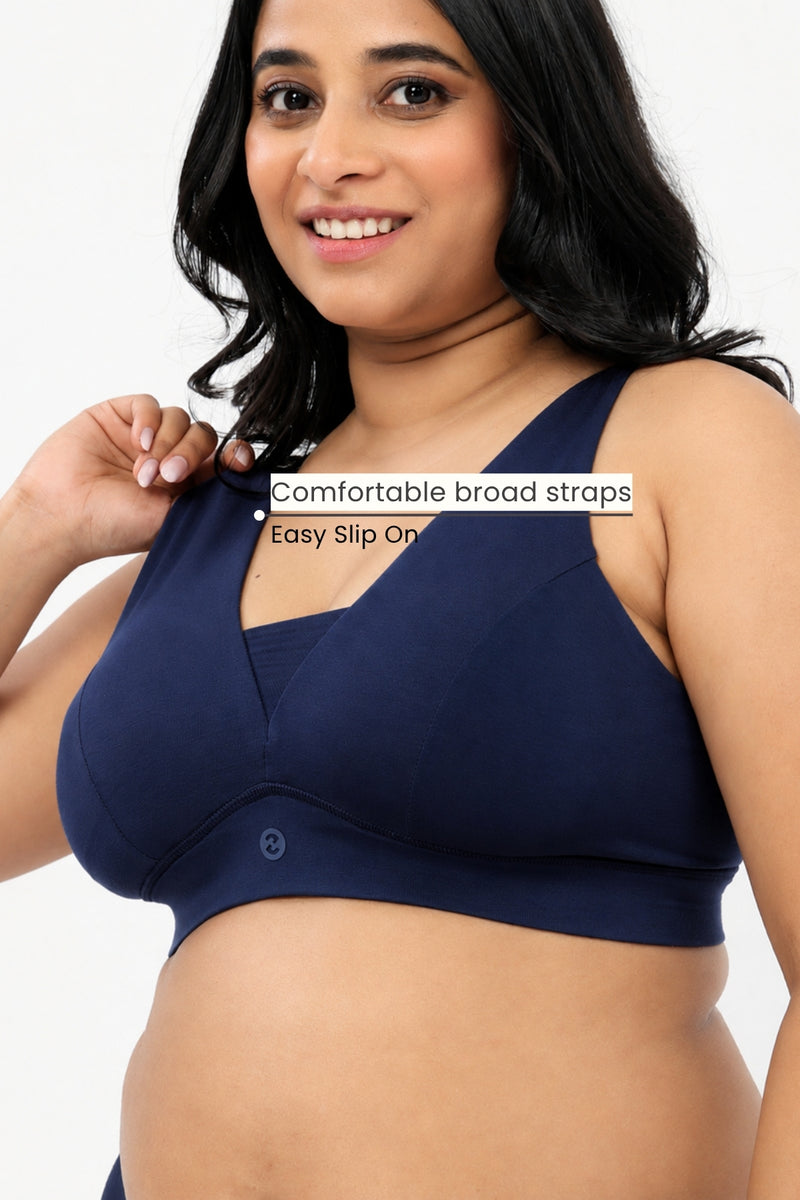 Natural Shape Modal Bra - Navy
