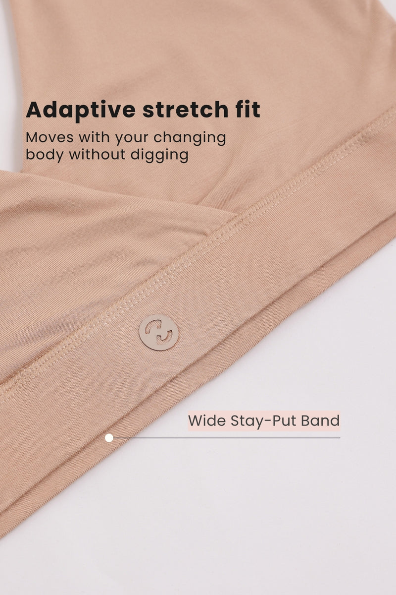 247 (Upgraded) Skin Color Modal Padded Maternity Feeding Bra