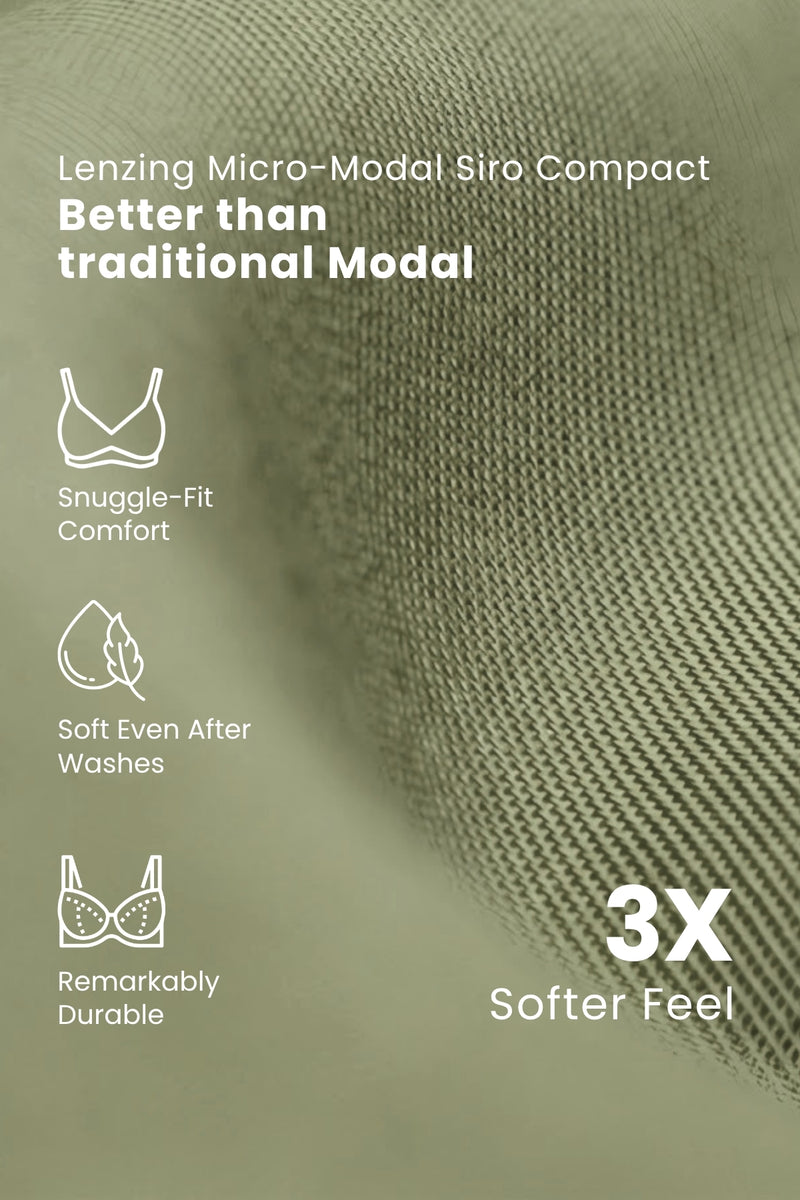 Sculpt & Lift Powermesh Bra - Sage Green