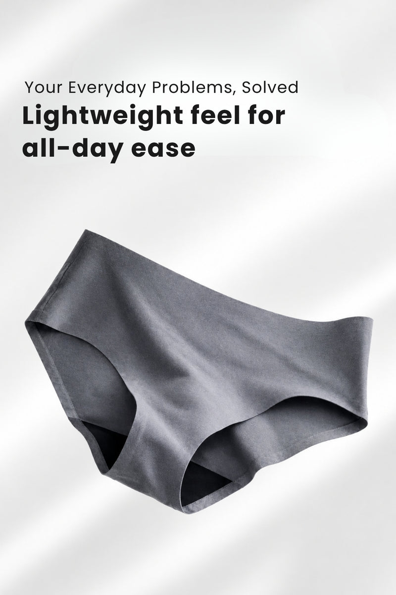 The Invisible Panty (Cotton | Mid Rise | Dark Grey)