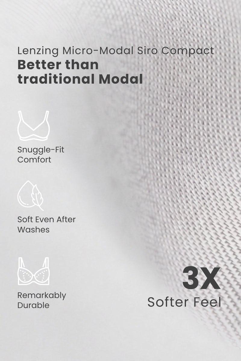 247 (Upgraded) White Modal Padded Maternity Feeding Bra