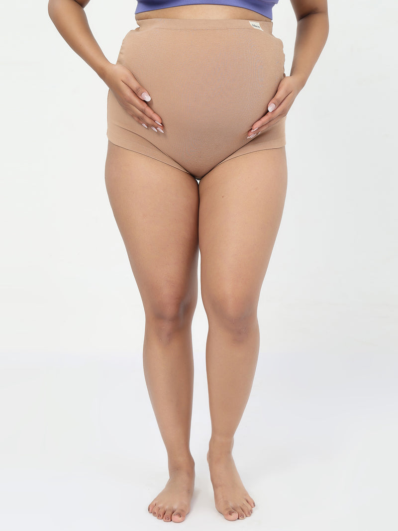 Pregnancy Panty – Over-the-Belly (Rib Textured) - Skin