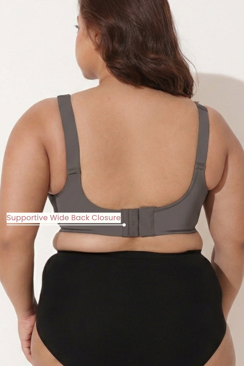 Sculpt & Lift Powermesh Nursing Bra - Chrome