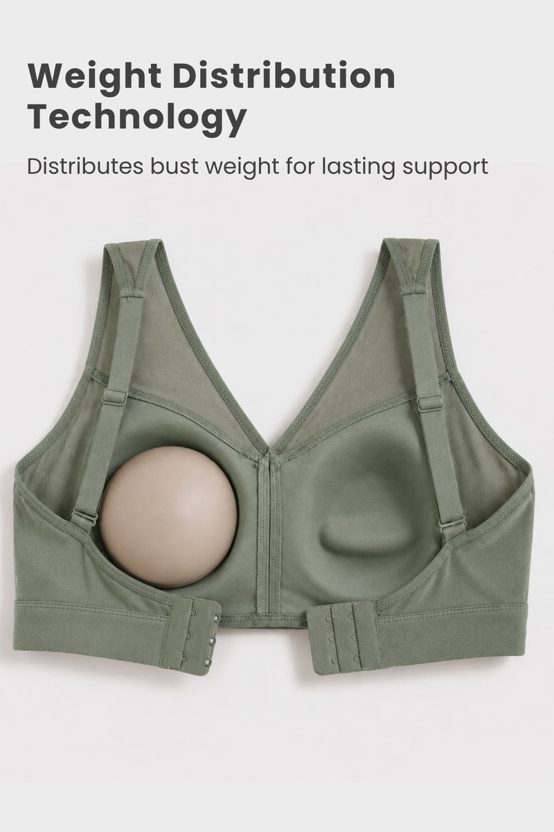 Sculpt & Lift Powermesh Bra - Sage Green