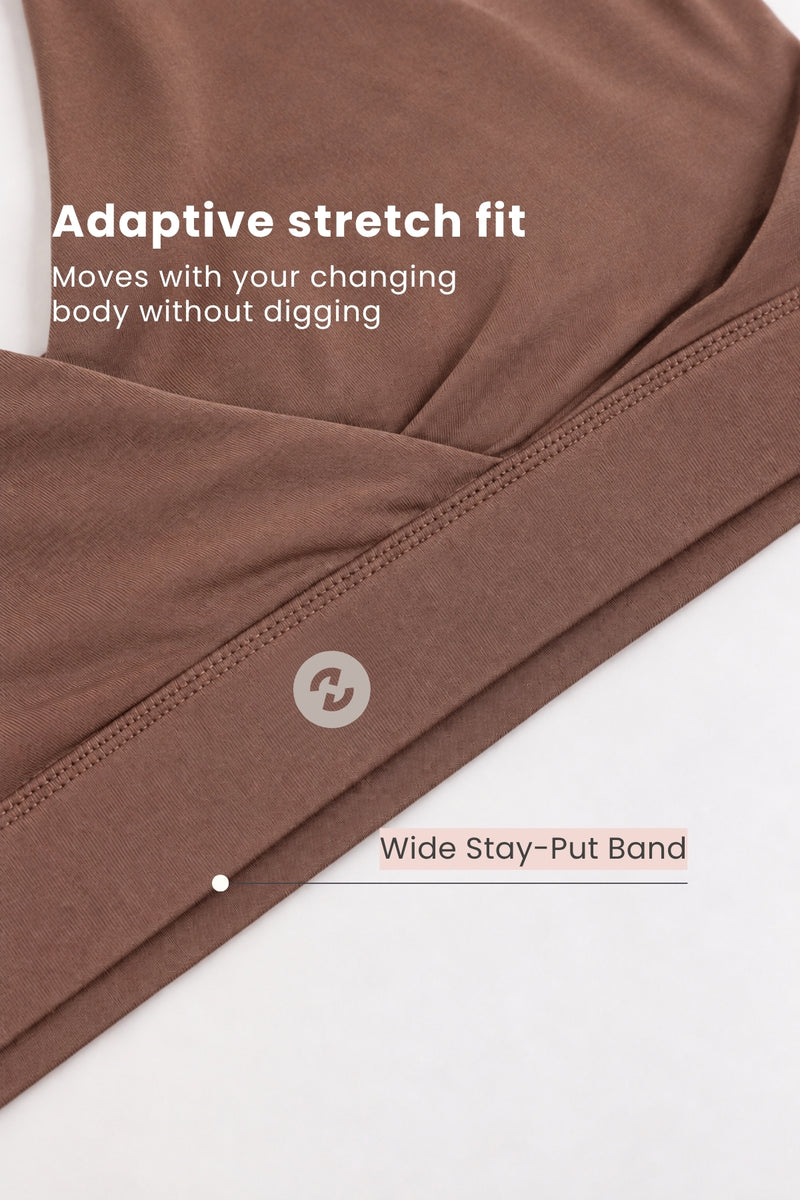247 (Upgraded) Brown Modal Padded Maternity Feeding Bra