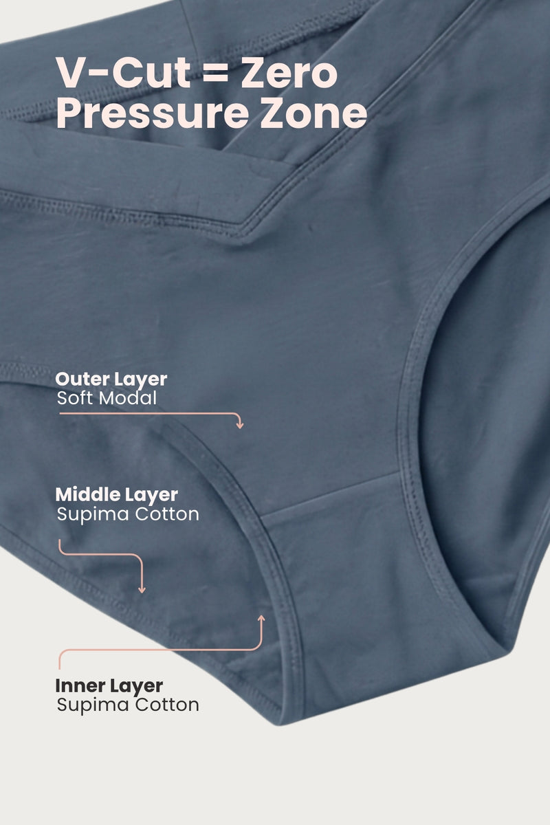 Modal C-Section Panty - Mist