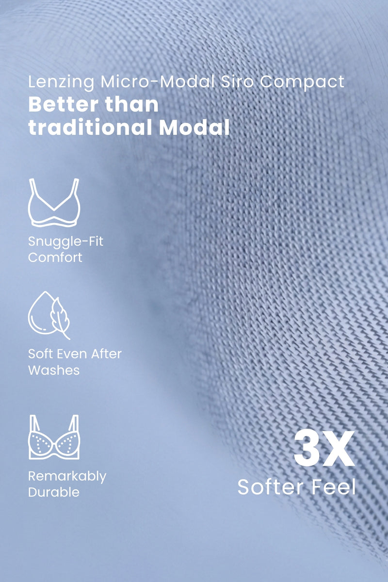 247 (Upgraded) Cornflower Blue Modal Padded Maternity Feeding Bra