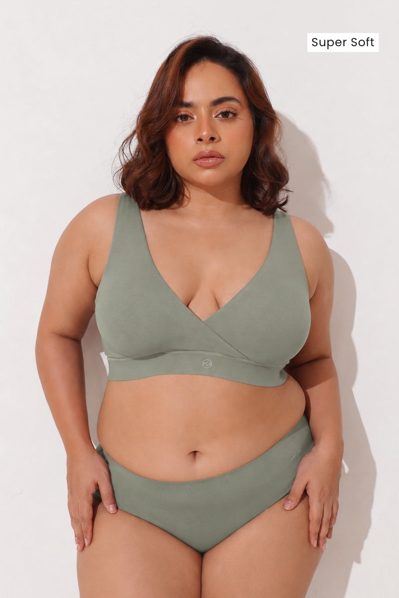 247 (Upgraded) Matcha Modal Padded Maternity Feeding Bra