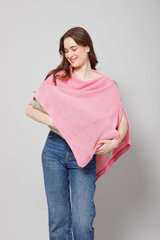 Rosy Pink Honeycomb Nursing Cover