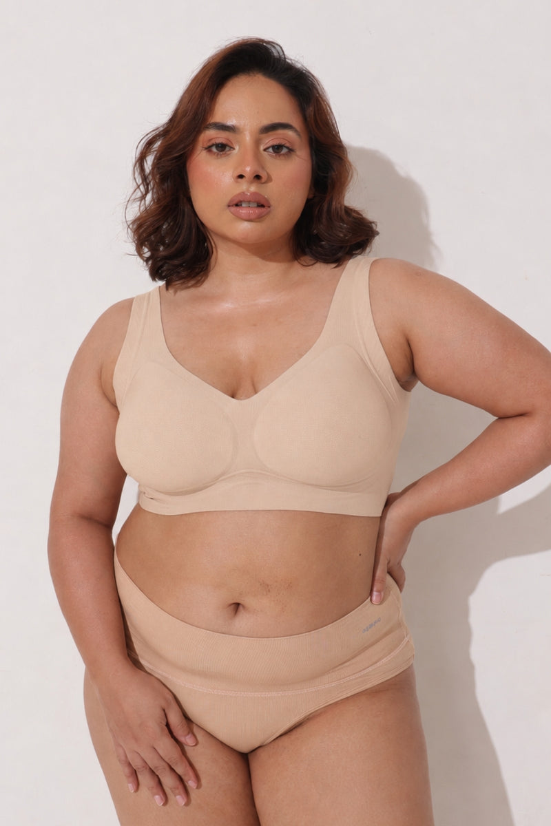 Sculpt & Lift Wave Edition Bra - Champagne