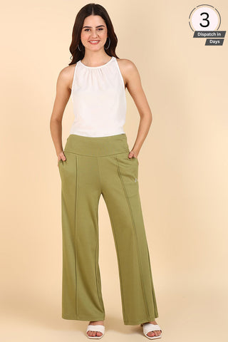 Olive Pre & Post Maternity Palazzo Pant for Summer