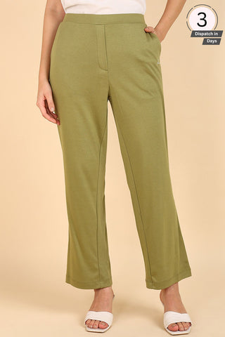 Olive Pre & Post Maternity Flare Pant for Summer