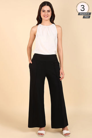 Black Pre & Post Maternity Palazzo Pant for Summer
