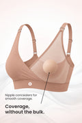 247 Extra Support Cotton Feeding Bra with Adjuster - Caramel